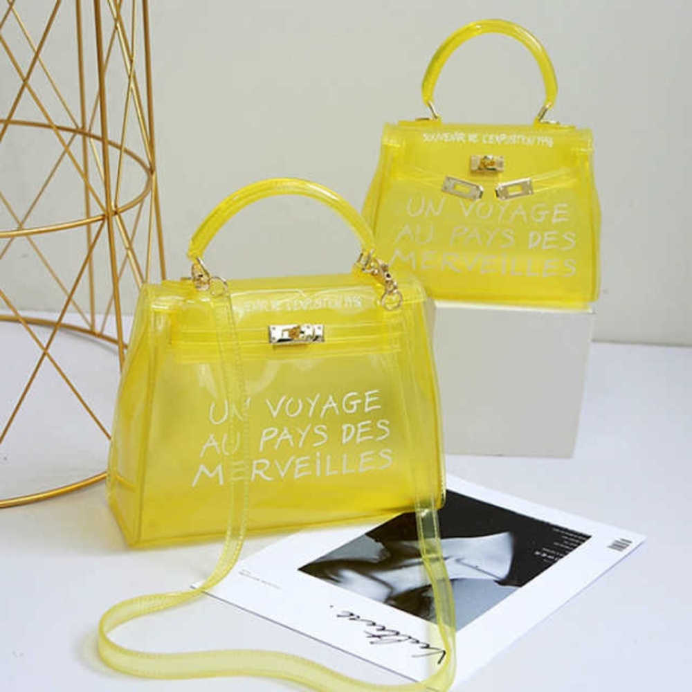 Women's small transparent bag